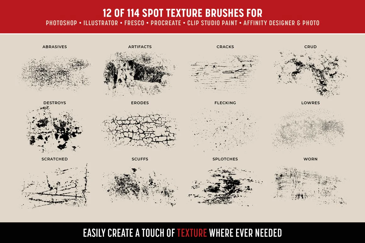 Beautiful Decay Premium Spot Texture Brushes - Image 5