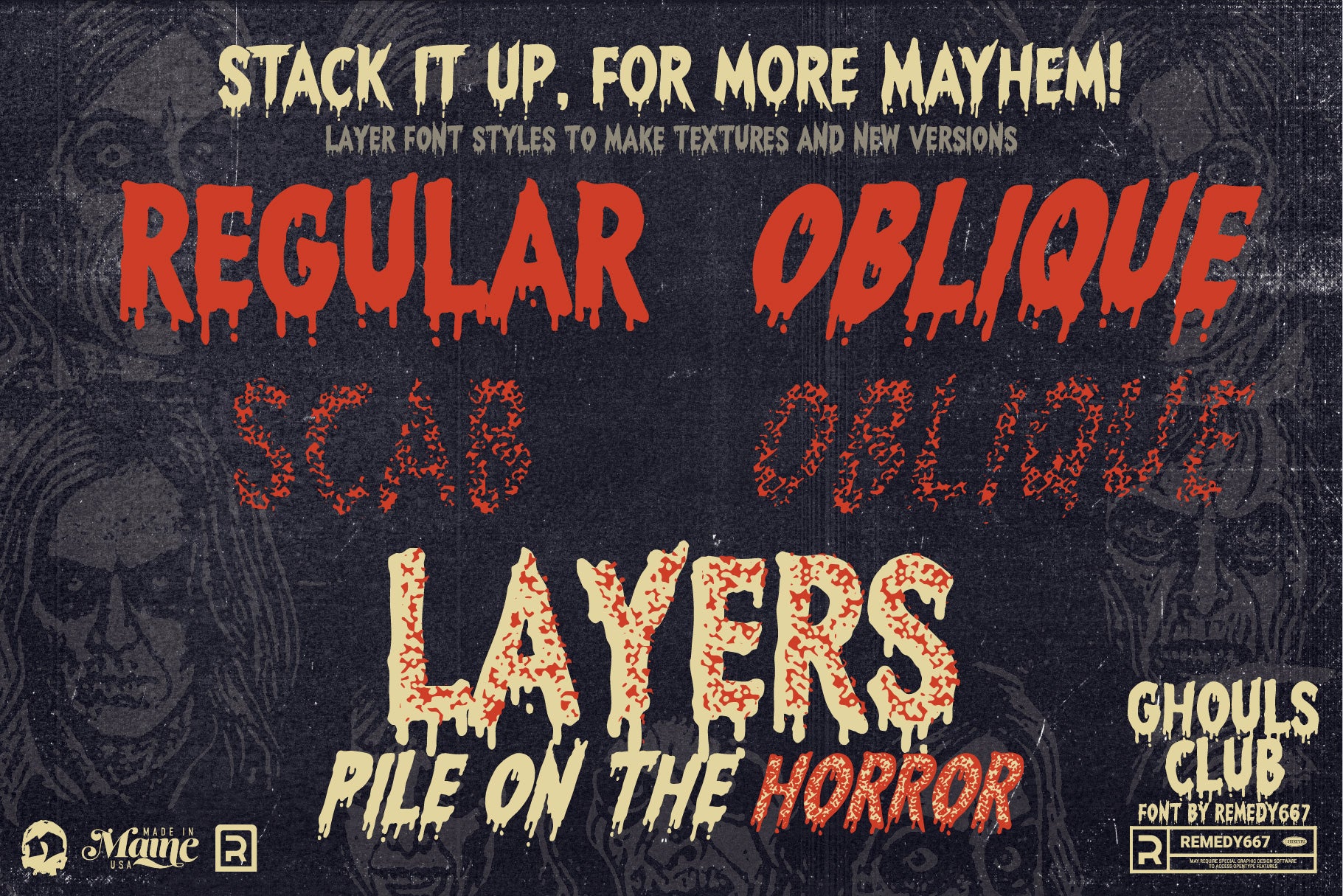 Bikini Bloodshed Horror Font Bundle - Image 19