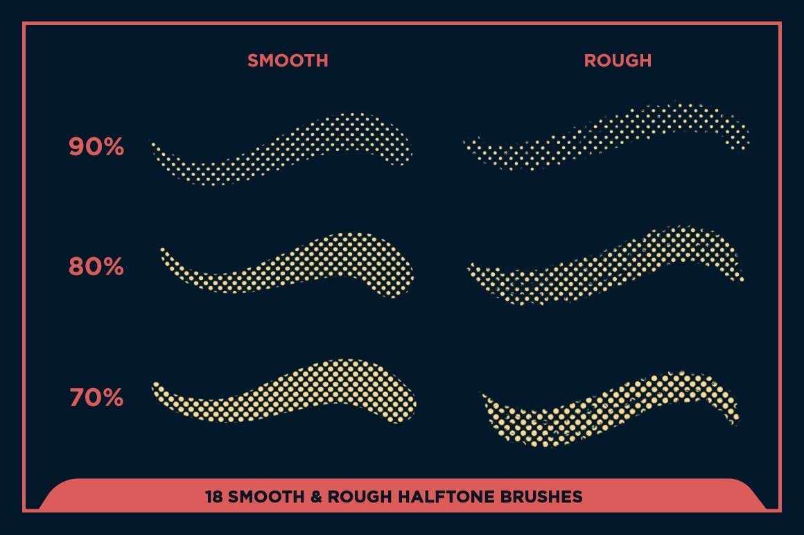 Black Magic Halftones | Halftone Brushes for Procreate - Image 13