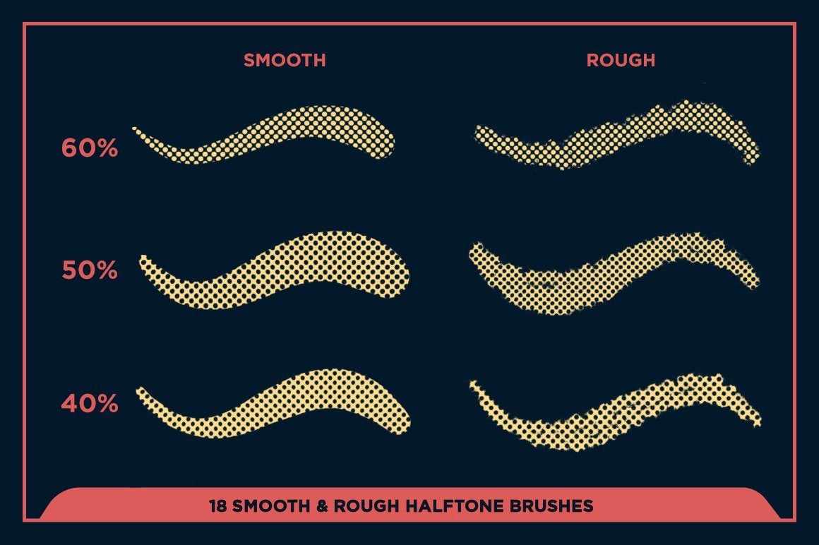 Black Magic Halftones | Halftone Brushes for Procreate - Image 14