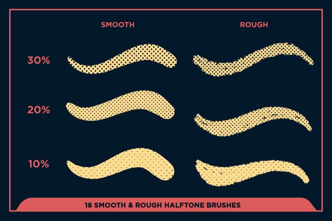 Black Magic Halftones | Halftone Brushes for Procreate - Image 15