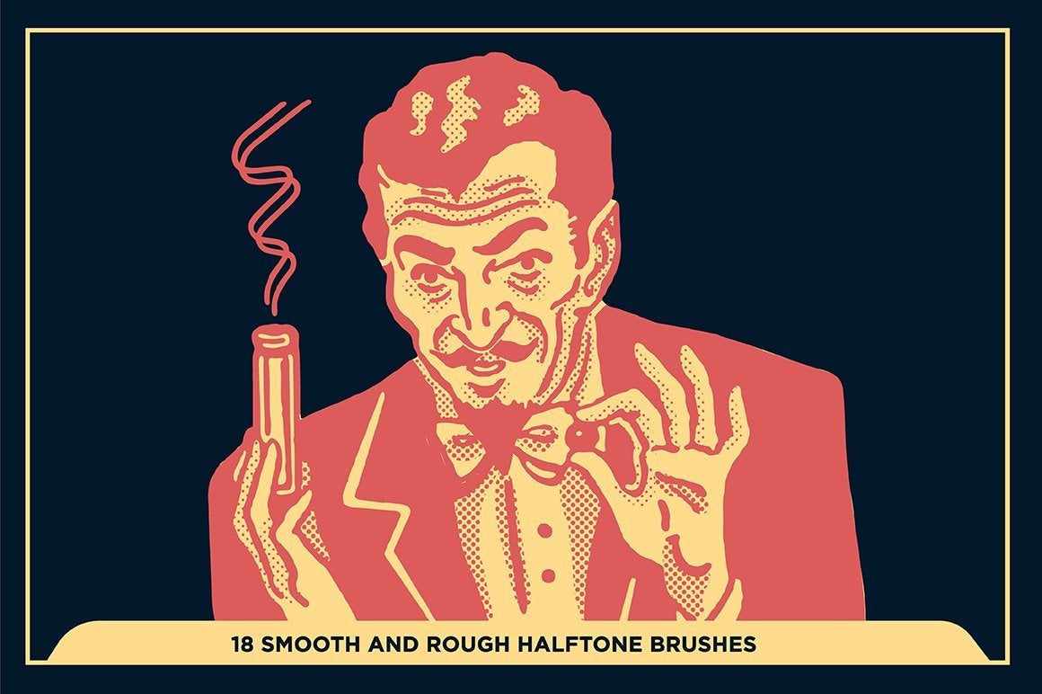 Black Magic Halftones | Halftone Brushes for Procreate - Image 17