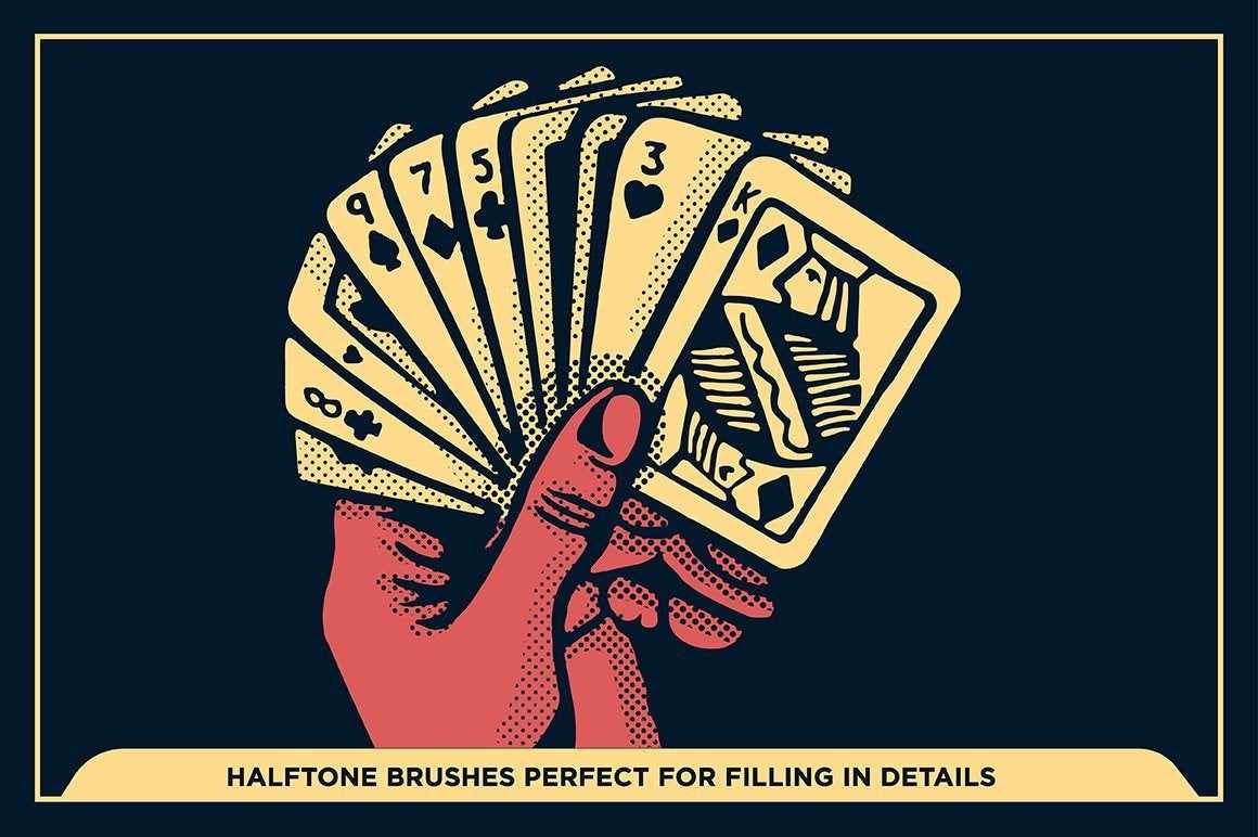 Black Magic Halftones | Halftone Brushes for Procreate - Image 9