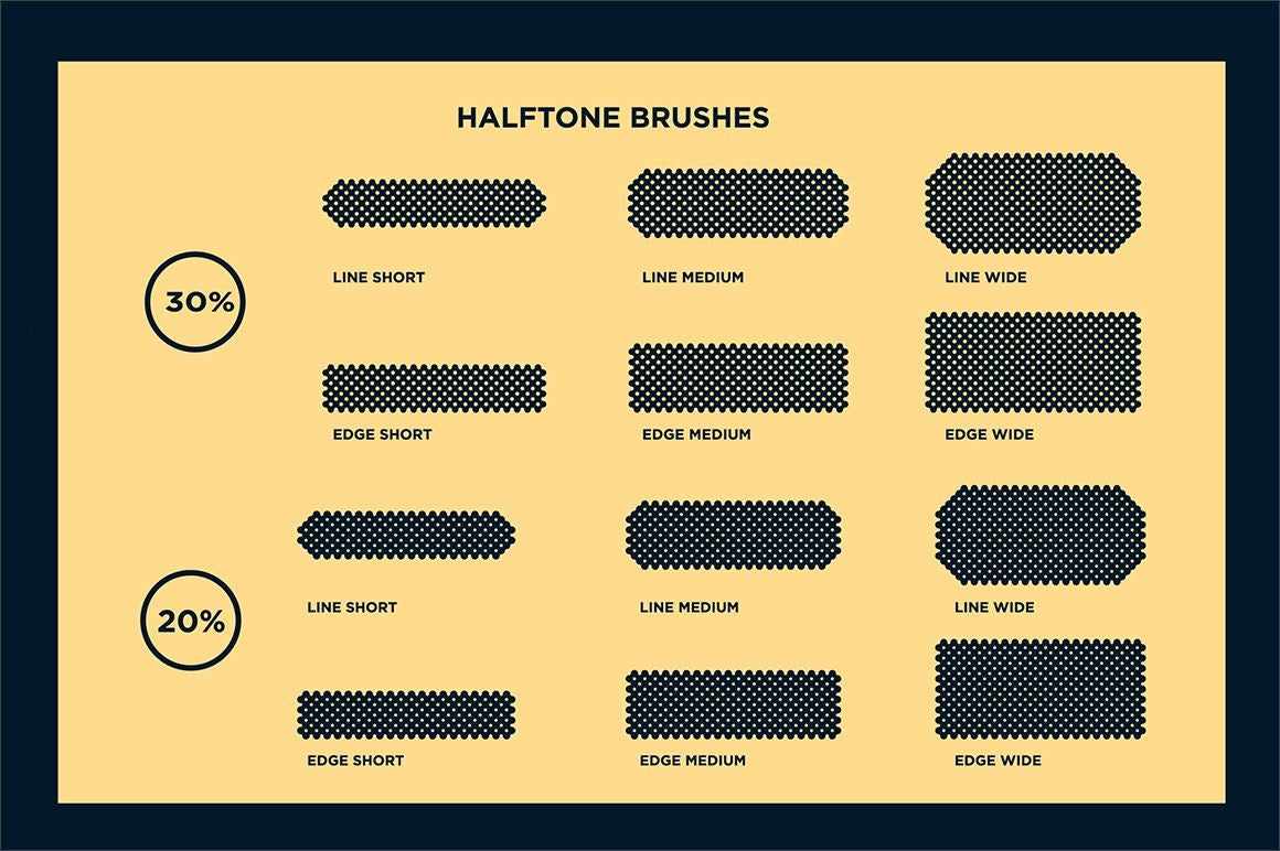 Black Magic Halftones | Vector Halftone Pattern Brushes for Adobe Illustrator - Image 17