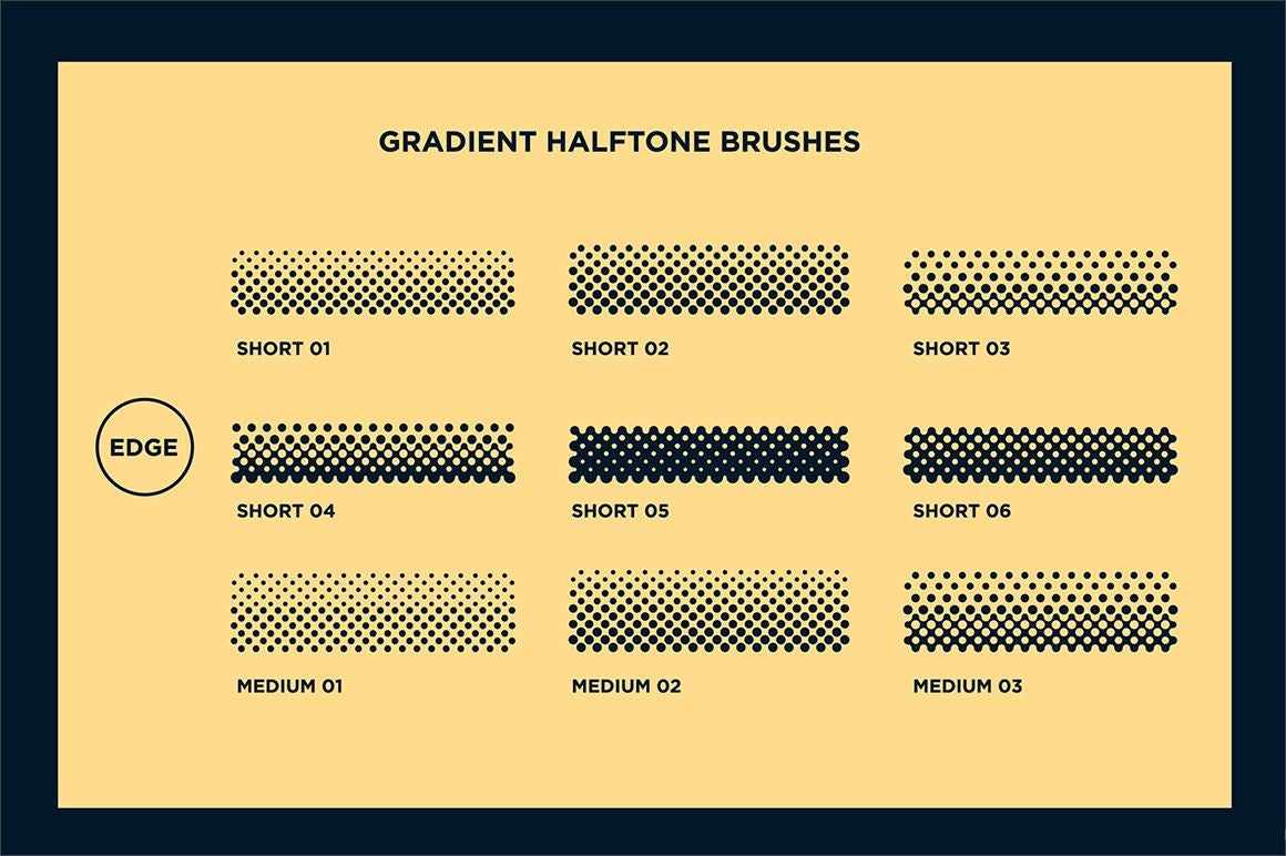 Black Magic Halftones | Vector Halftone Pattern Brushes for Adobe Illustrator - Image 19
