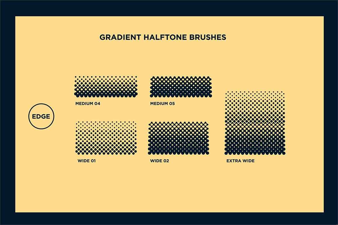 Black Magic Halftones | Vector Halftone Pattern Brushes for Adobe Illustrator - Image 20