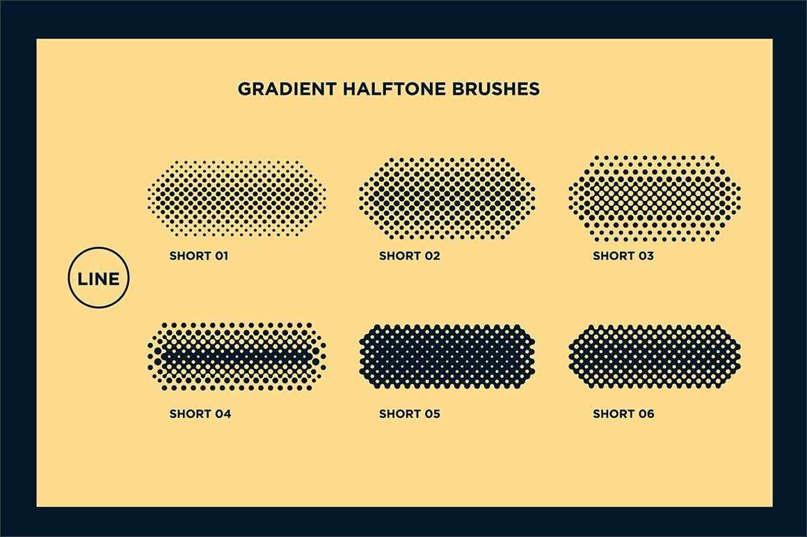 Black Magic Halftones | Vector Halftone Pattern Brushes for Adobe Illustrator - Image 21