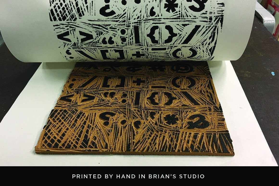 Blockprint Font & Brush Pack for Adobe Illustrator and Adobe Photoshop - Image 8