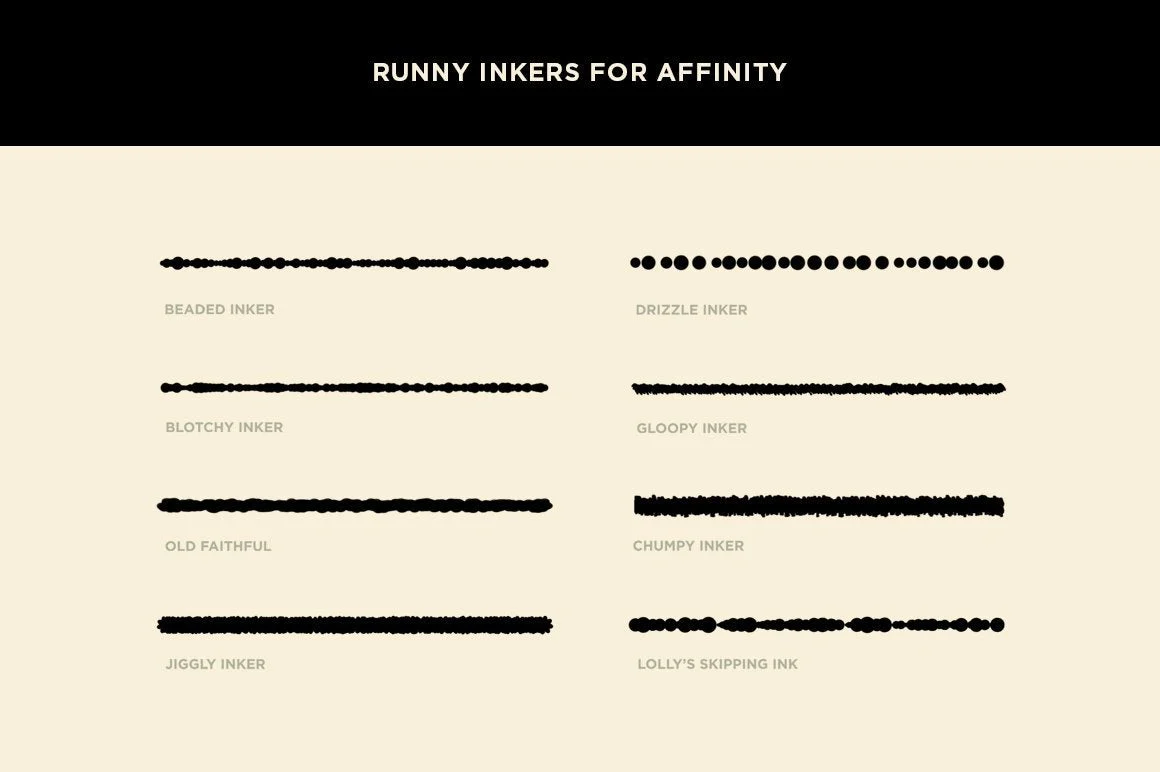 Broken Inkers Brush Set for Affinity Designer - Image 8