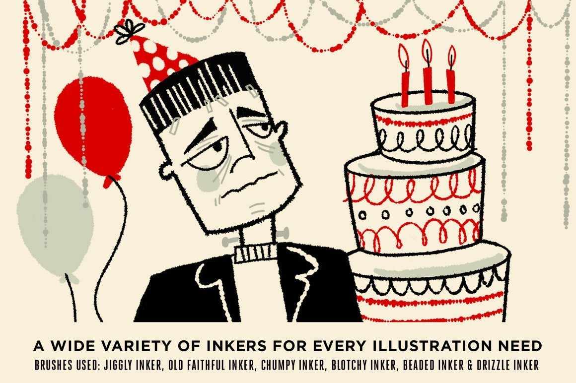 Broken Inkers Brush Set for Procreate - Image 5