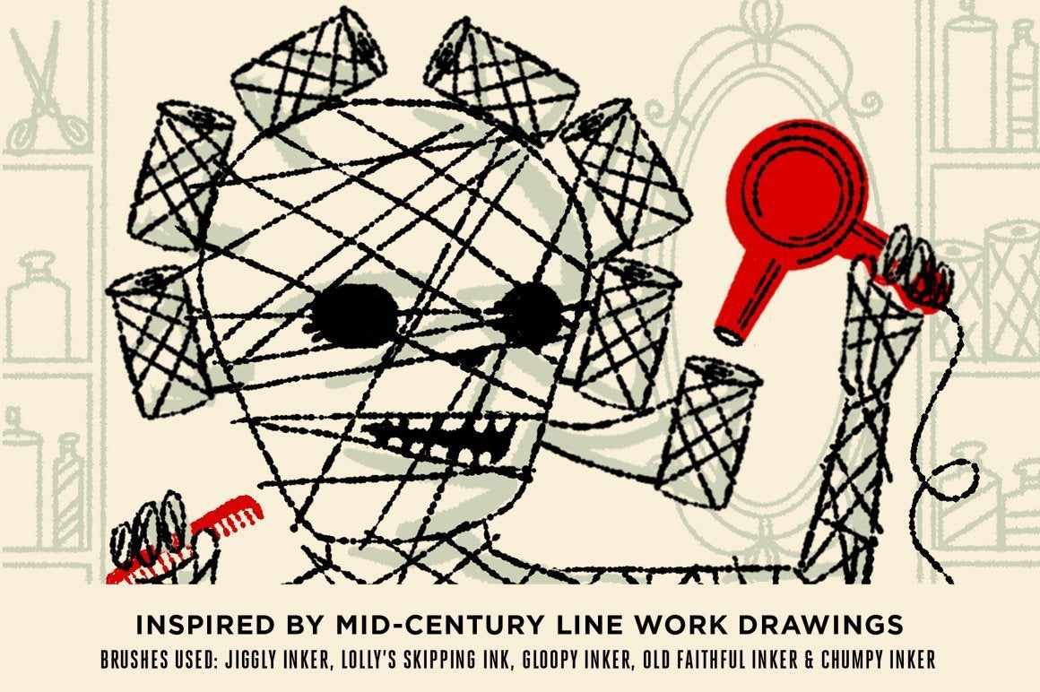 Broken Inkers Brush Set for Procreate - Image 7