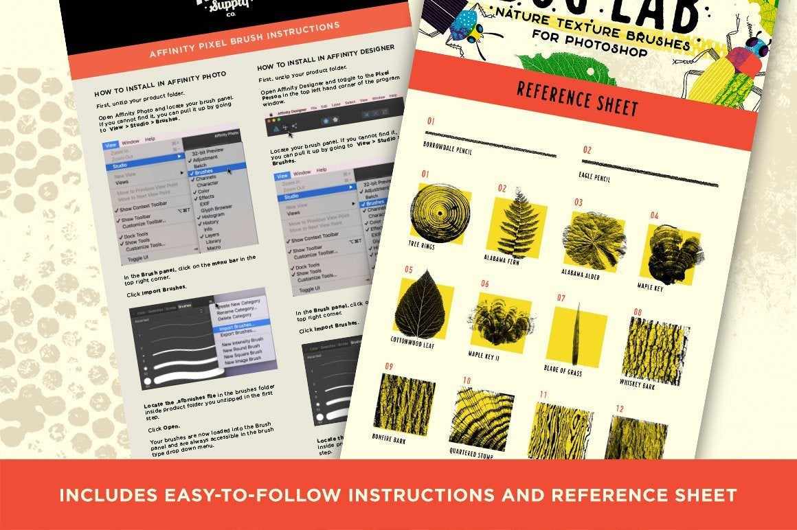 Bug Lab | Nature Texture Brushes for Affinity Designer - Image 10