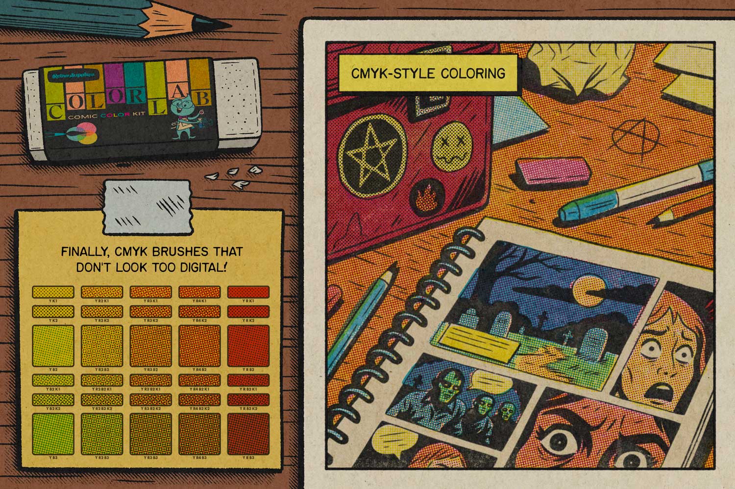 Comic Junkies Toolkit for Procreate - Image 9