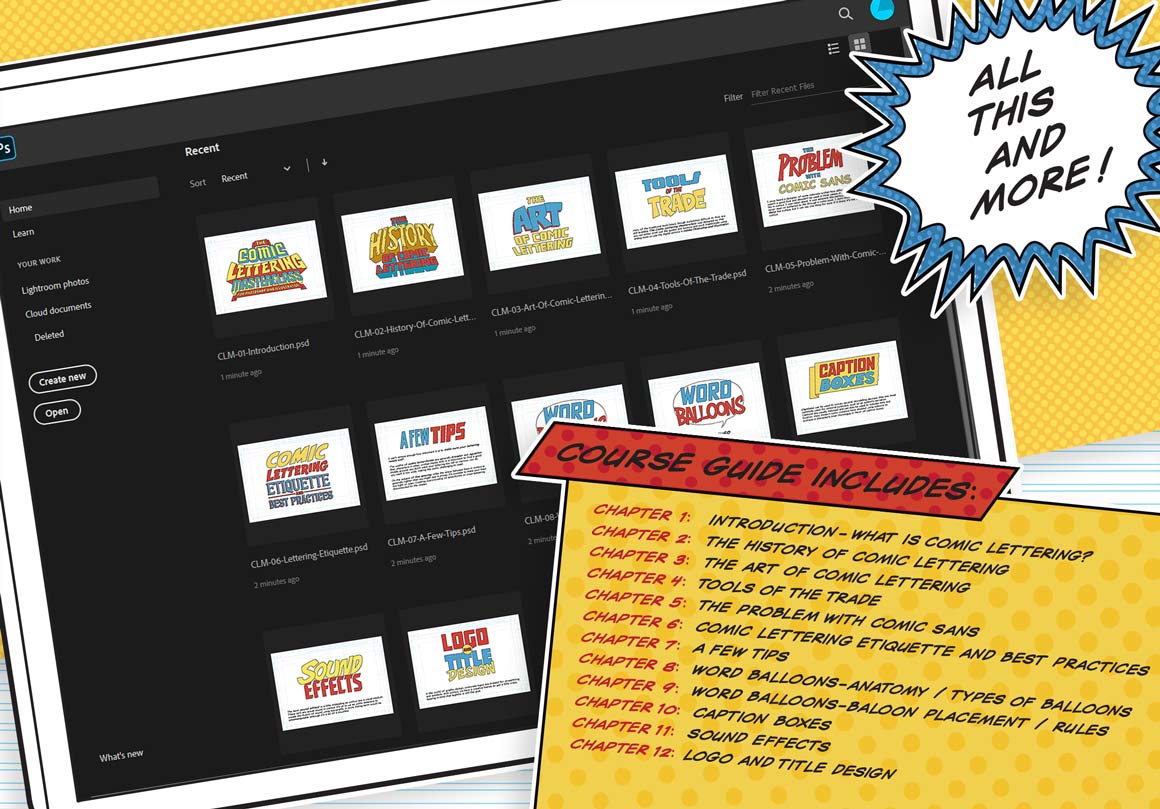 Comic Lettering Masterclass for Photoshop and Illustrator - Image 12