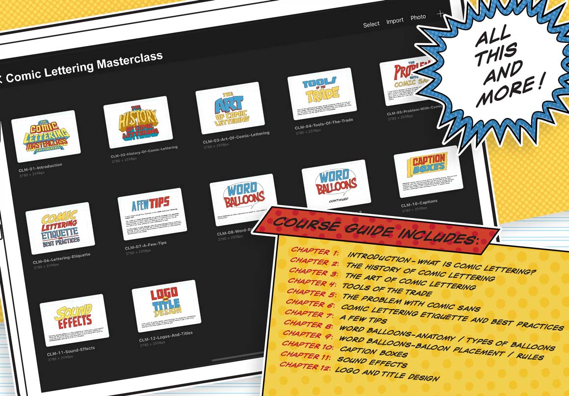 Comic Lettering Masterclass for Procreate - Image 13
