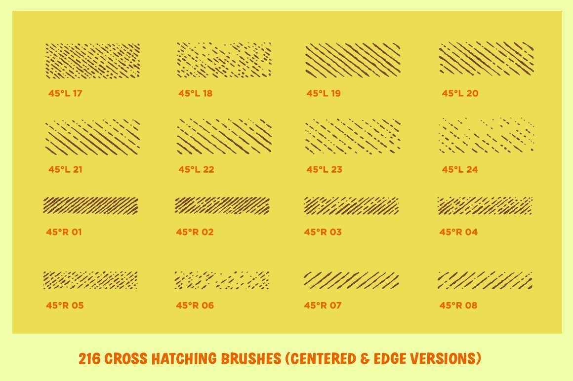 Cross-Country Crosshatchers for Adobe Illustrator - Image 11