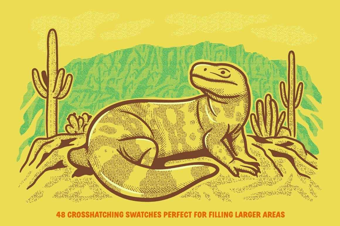 Cross-Country Crosshatchers for Adobe Illustrator - Image 6