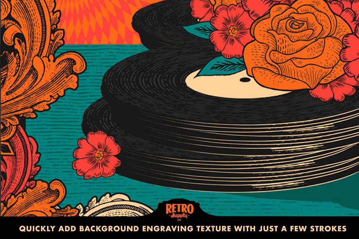 Deep Cuts | Engraving Brushes for Adobe Illustrator - Image 6