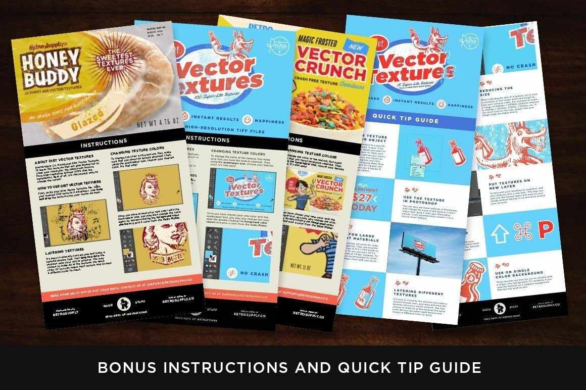 Diet Vector Textures Bundle for Adobe Illustrator - Image 3