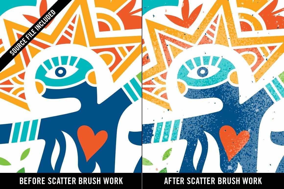 Doggone Grainy Scatter Brushes by Von Glitschka | for Procreate - Image 5