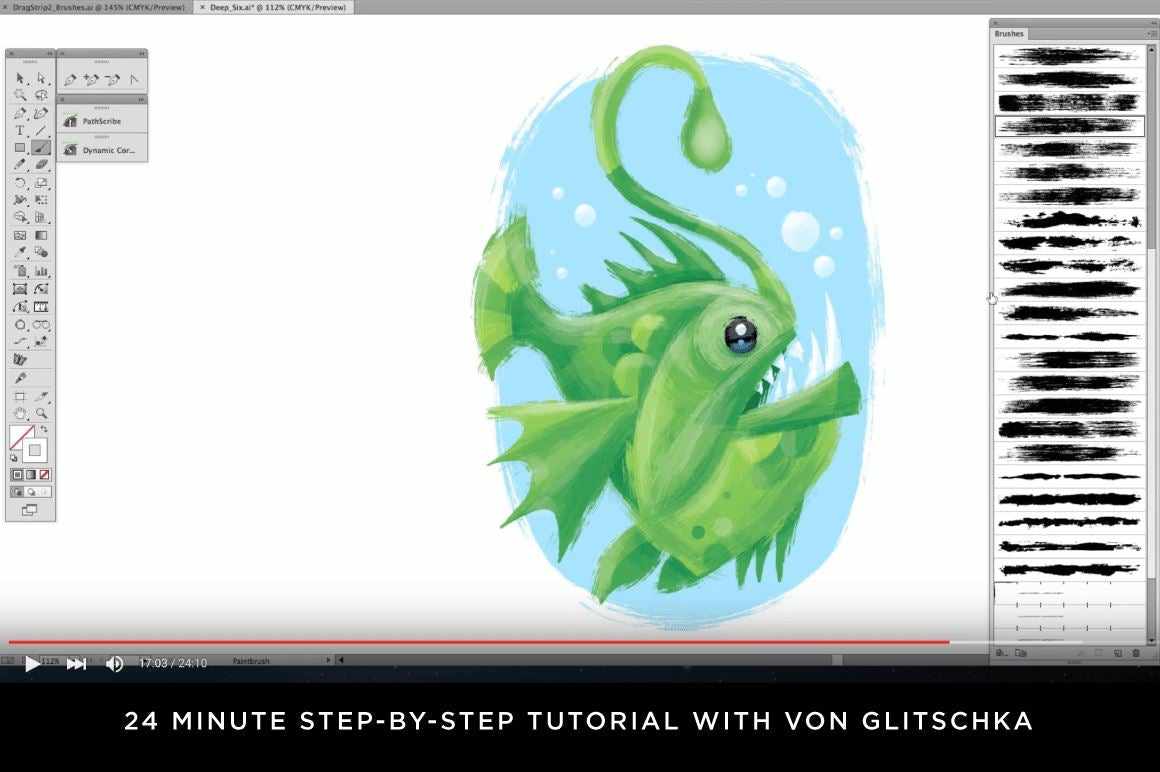 DragStrip 2 | Vector Brush Pack by Von Glitschka for Adobe Illustrator - Image 9