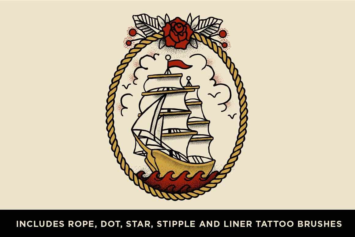Drunk Sailor | Vector Stippling Brushes - Image 9
