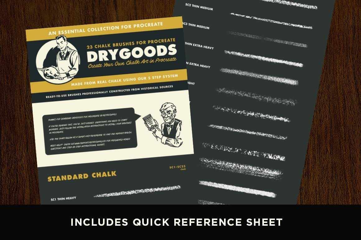 DryGoods | Chalk Brushes for Procreate - Image 5
