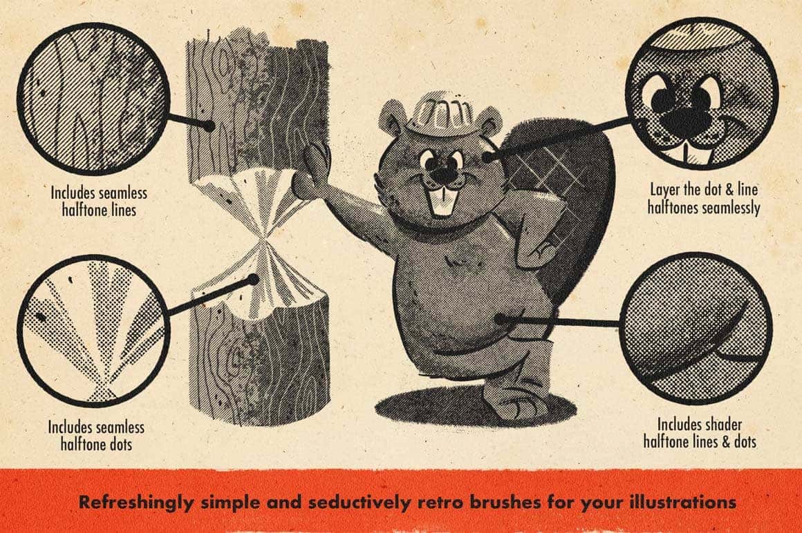DupliTone Halftone Brushes for Procreate - Image 3
