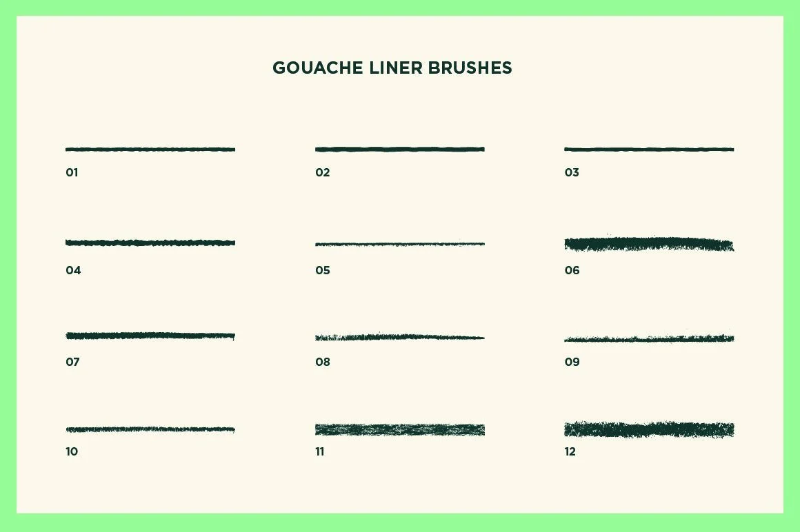 Gouache Shader Brushes for Adobe Illustrator - Image 10