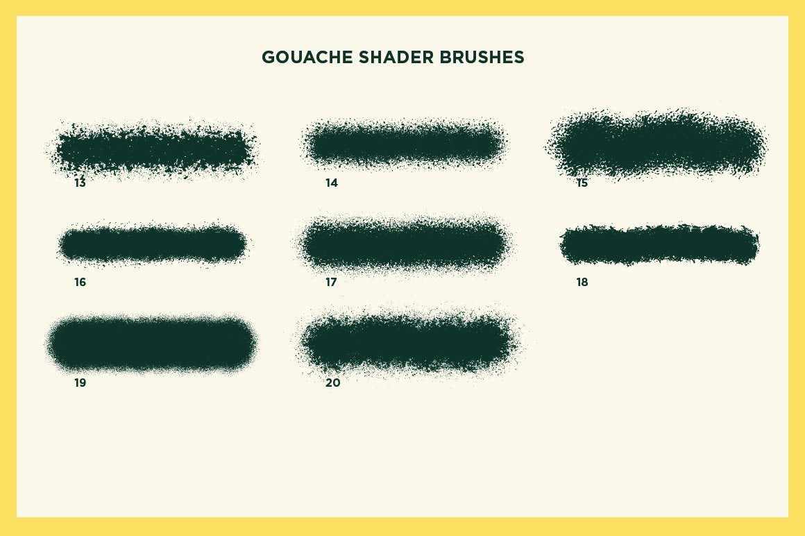 Gouache Shader Brushes for Adobe Illustrator - Image 13
