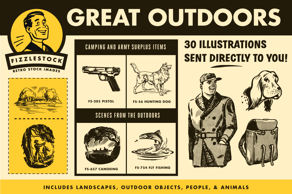 Great Outdoors | Retro Clip Art - Image 3