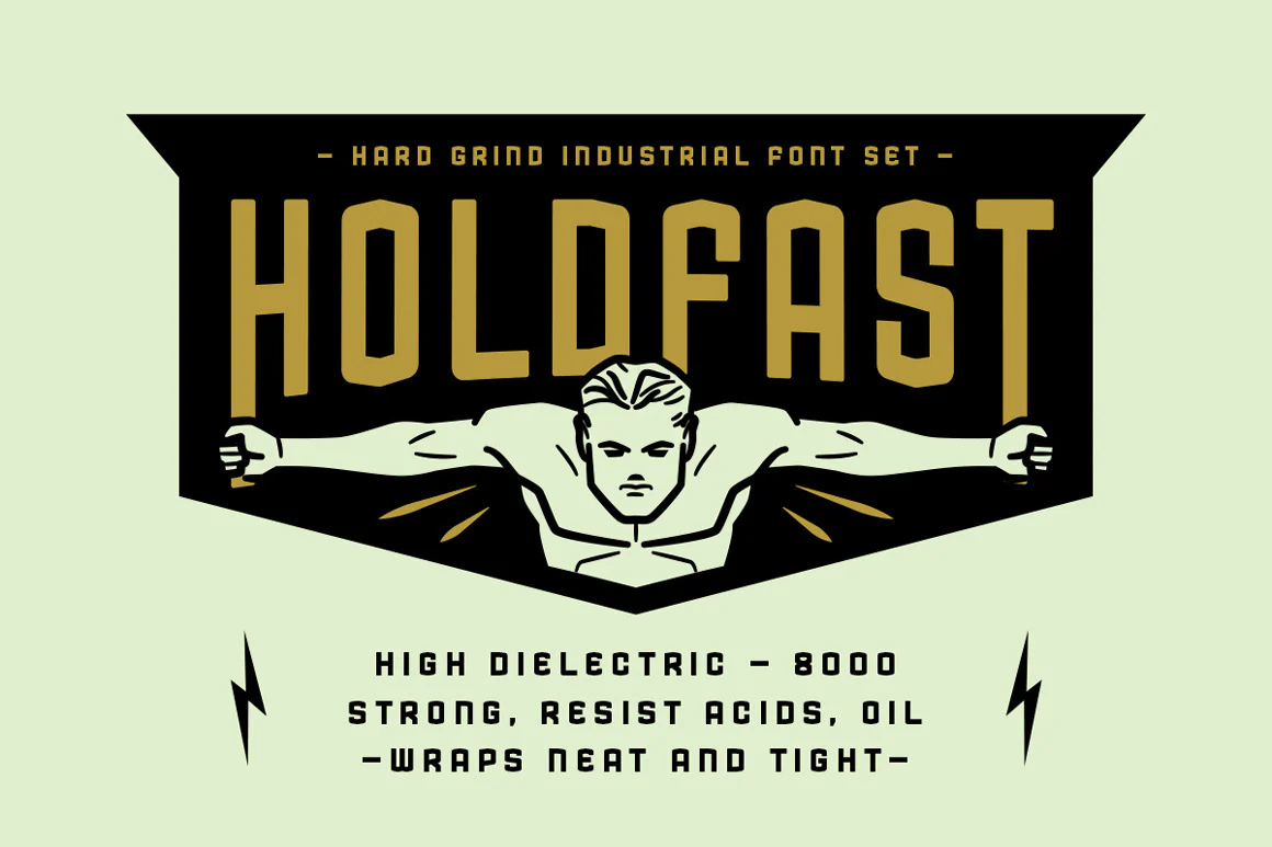 Hard Grind Industrial Font Set - Image 11