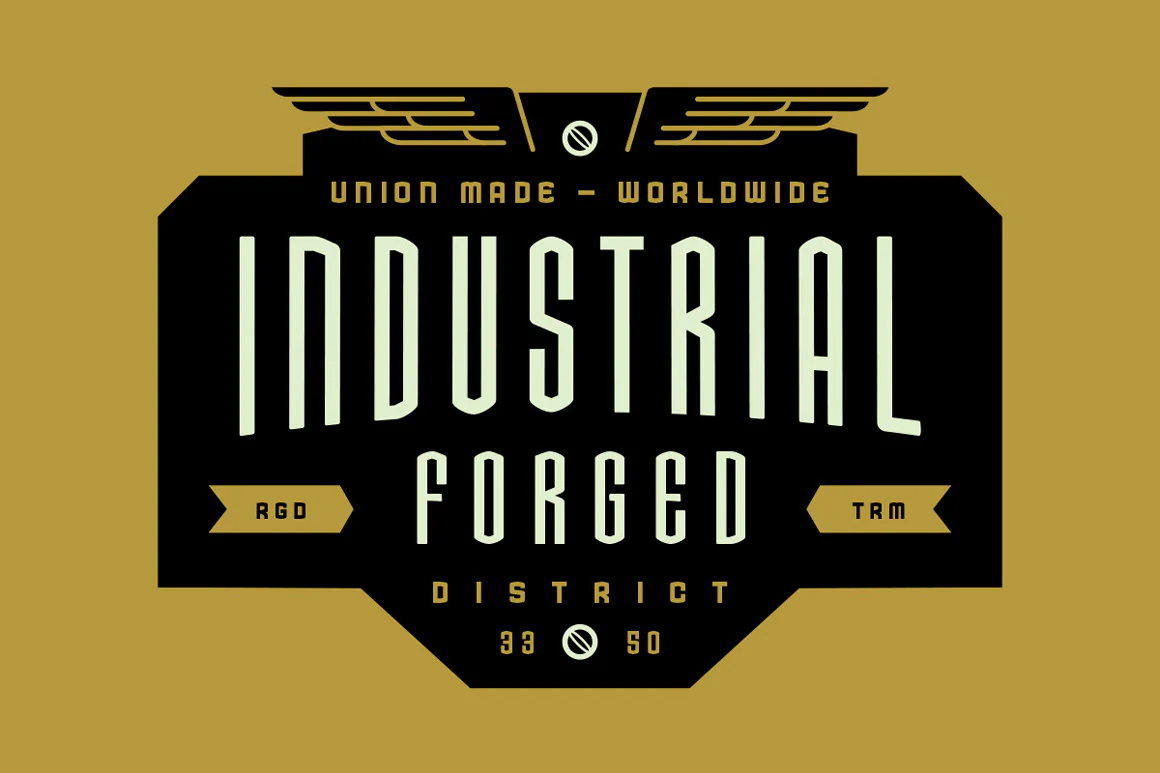 Hard Grind Industrial Font Set - Image 14