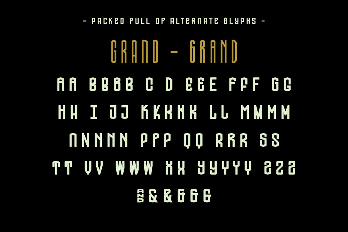 Hard Grind Industrial Font Set - Image 6