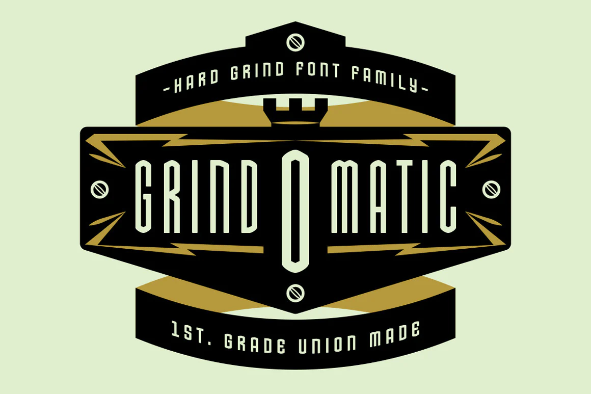 Hard Grind Industrial Font Set - Image 7