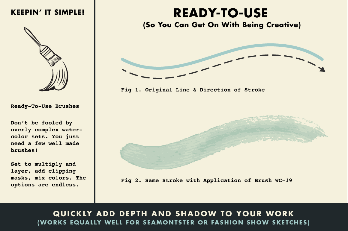 InkWash | Vector Ink and Water Brushes for Adobe Illustrator - Image 5