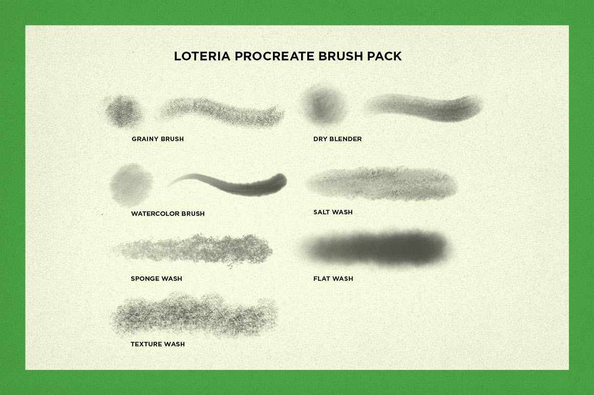 Lotería Procreate Brush & Tutorial Pack - Image 11