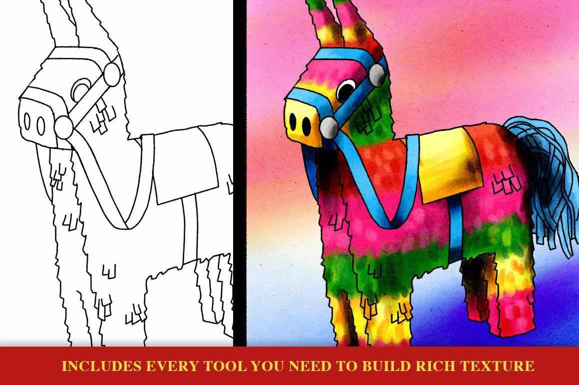Lotería Procreate Brush & Tutorial Pack - Image 6