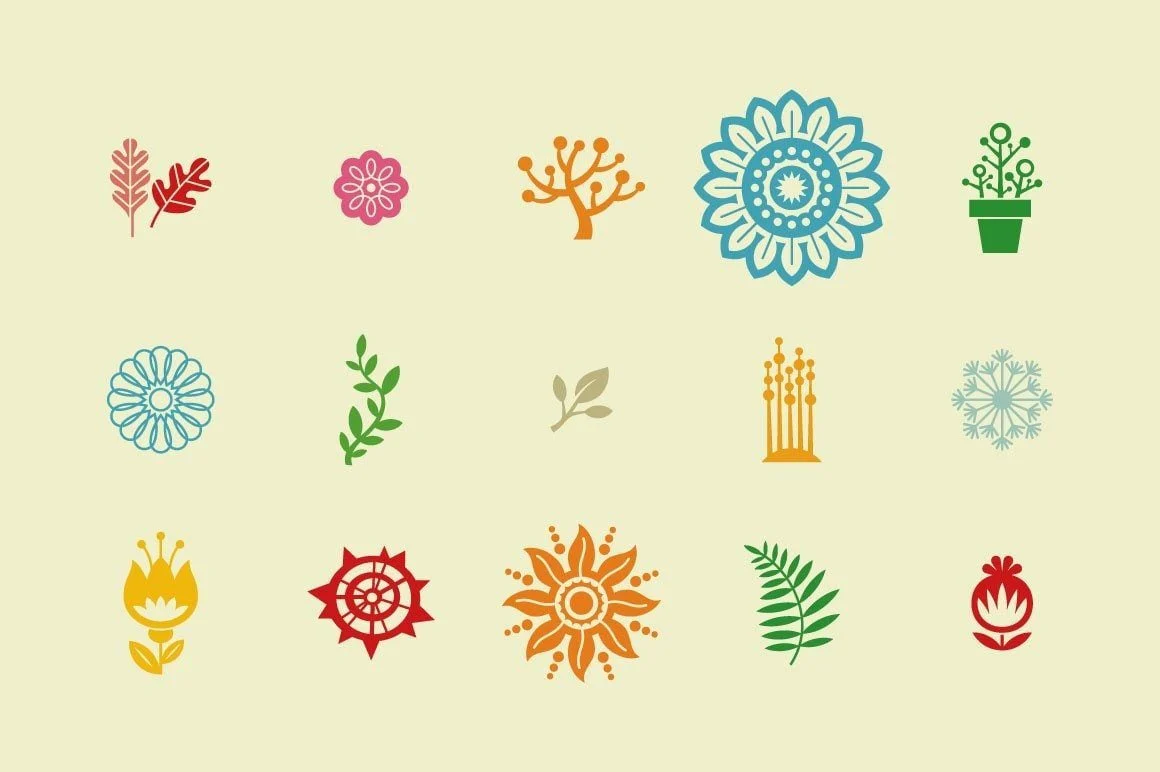The Mid-Century Nature Vector Art Kit for Adobe Illustrator - Image 7