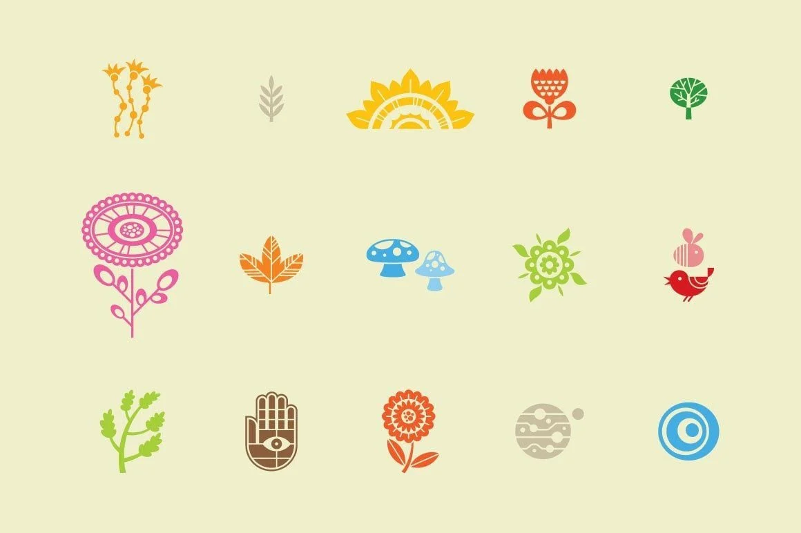 The Mid-Century Nature Vector Art Kit for Adobe Illustrator - Image 9