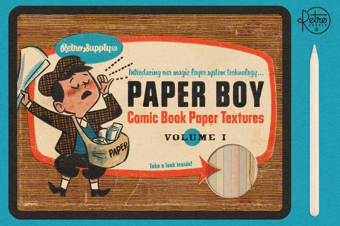 Paper Boy Paper Texture Bundle for Procreate - Image 4