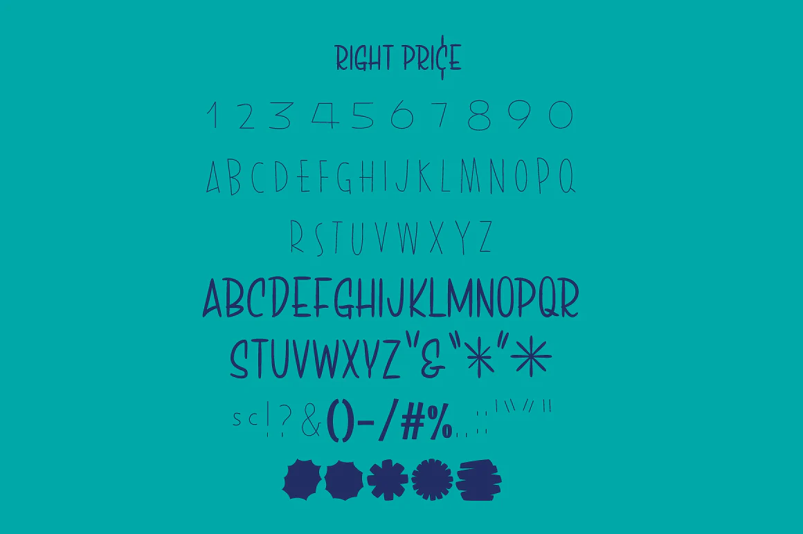 Price Deluxe Font Bundle - Image 76