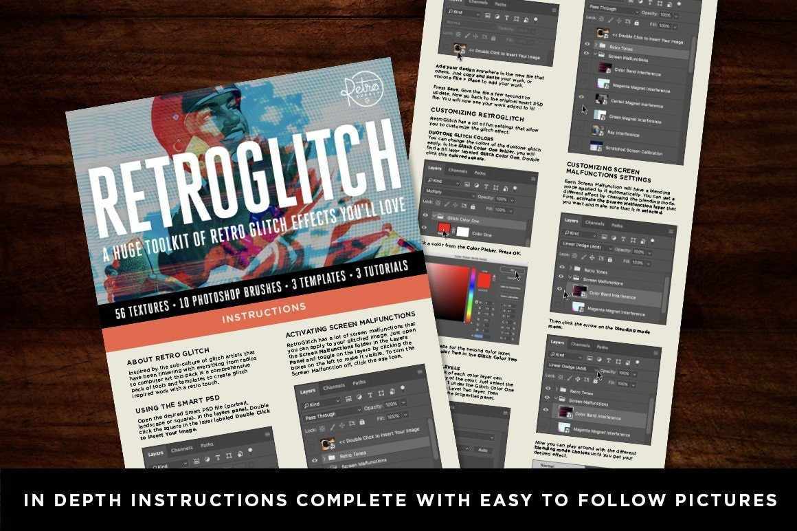 RetroGlitch | Photoshop Glitch Bundle - Image 14