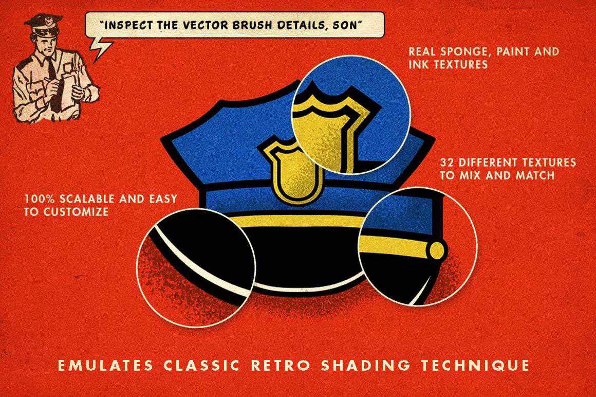 RetroGrain | Grain Brushes for Illustrator - Image 4