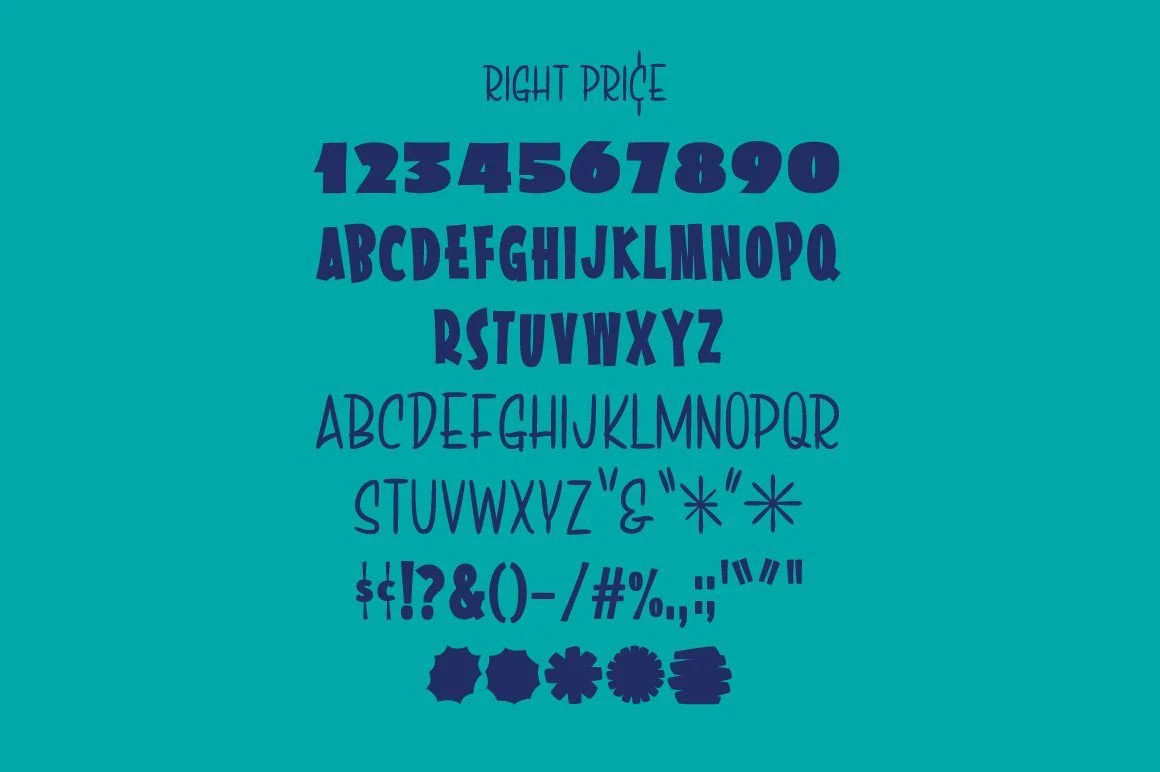 Right Price Font - Image 10