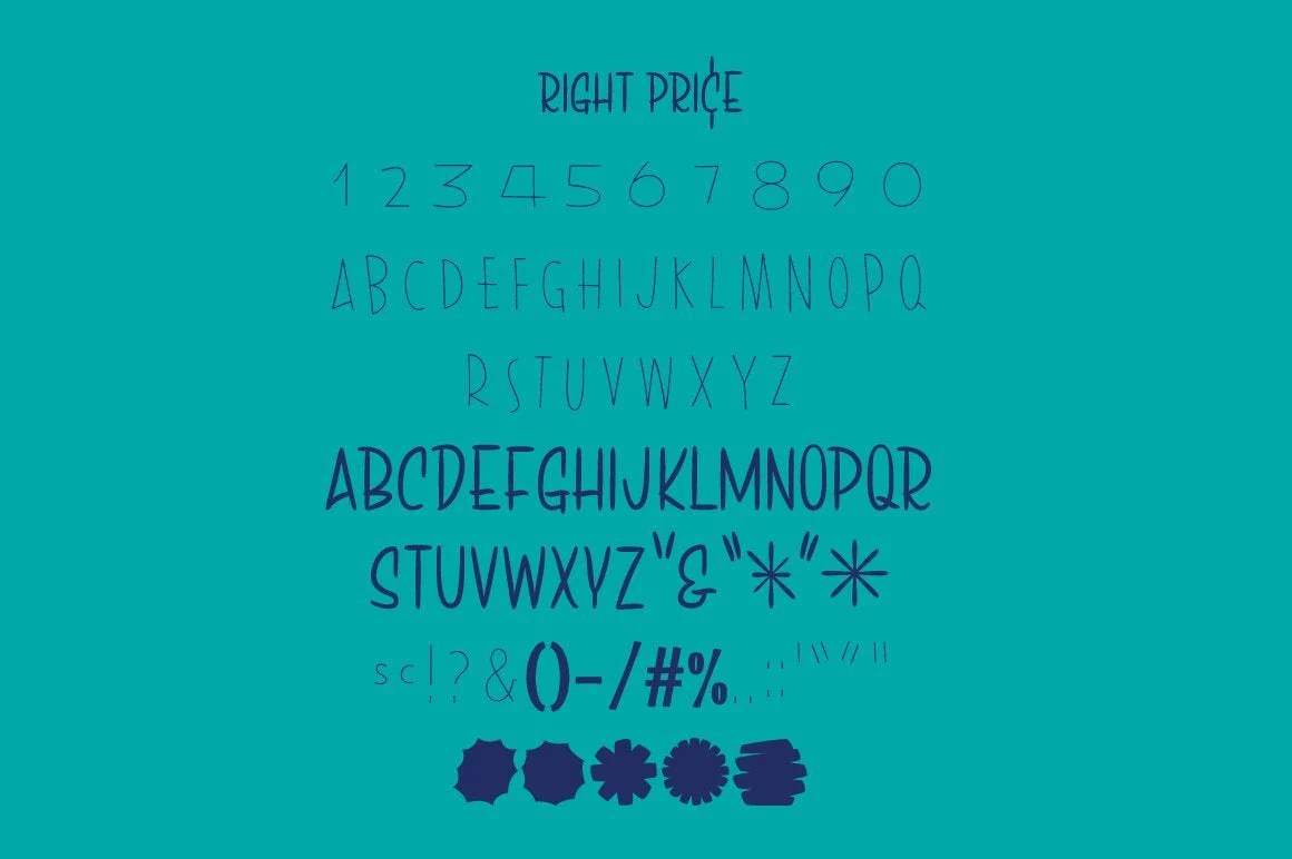 Right Price Font - Image 11