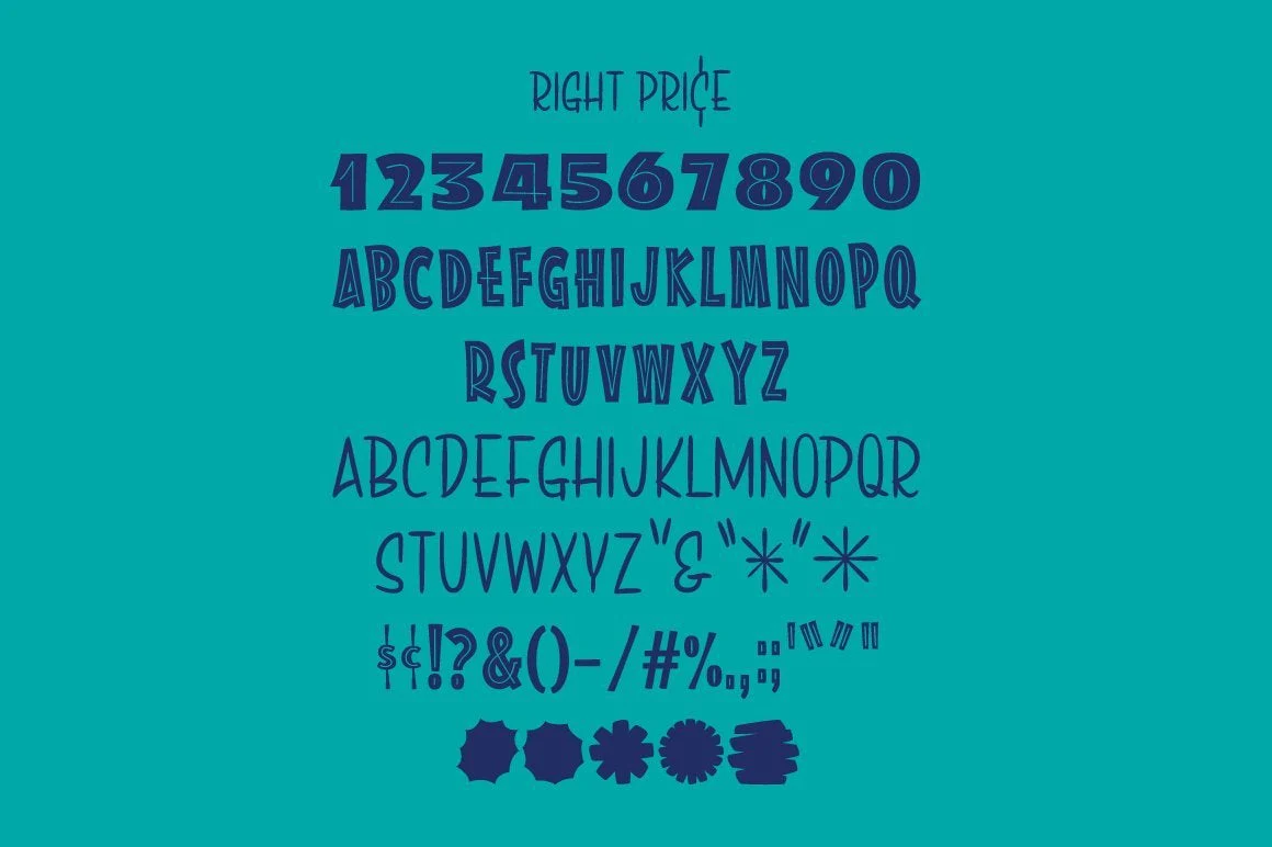 Right Price Font - Image 12