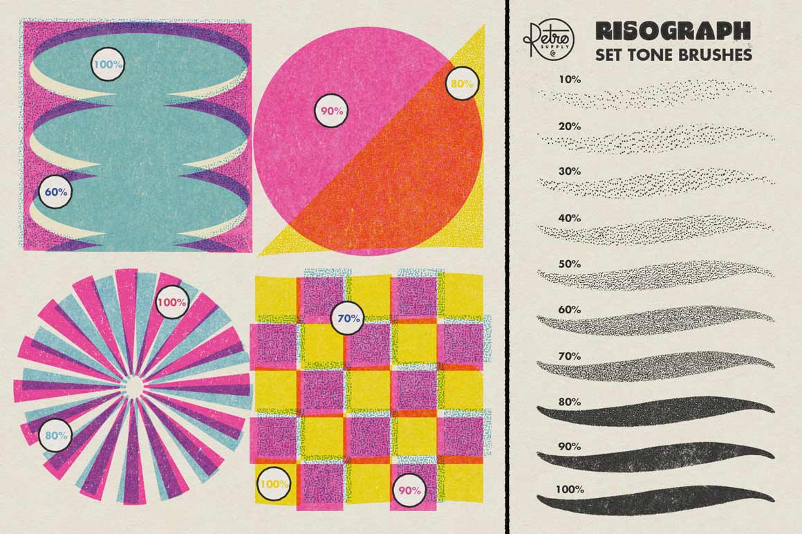 Risograph Brush and Texture Kit for Affinity - Image 2