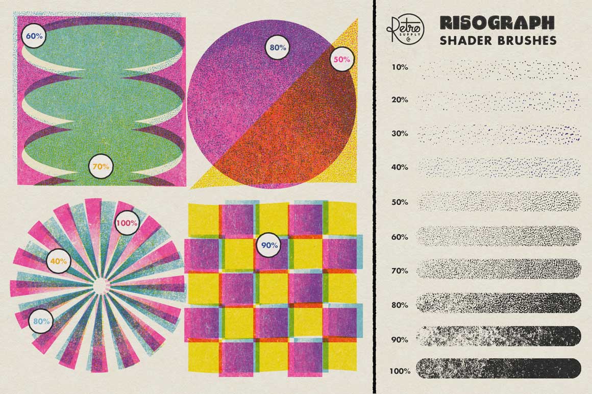 Risograph Brush and Texture Kit for Clip Studio Paint - Image 3
