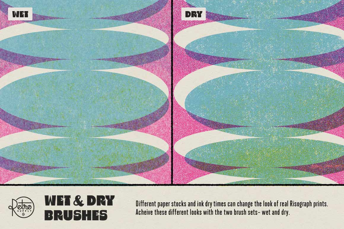 Risograph Brush and Texture Kit for Photoshop - Image 9